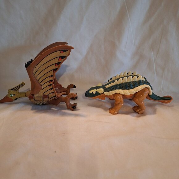 Imaginext Jurassic Dinosaur 5 Pterodactyl Tank Triceratops Ankylosaurus Splash - Picture 7 of 16